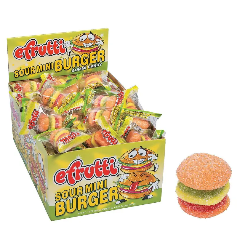 Efrutti Sour Gummy Burgers 60 ct.