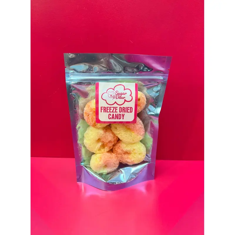 Freeze Dried Peach Rings Wholesale 50 pack
