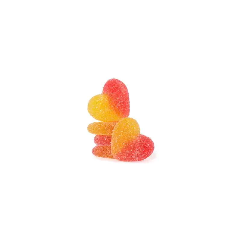 Gummy Peach Hearts