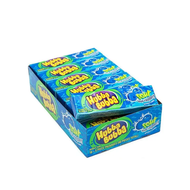 Hubba Bubba Max Gum Sour Blue Raspberry 18 ct.