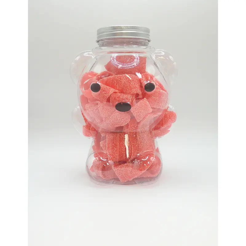 Jar of Sour Strawberry Belts