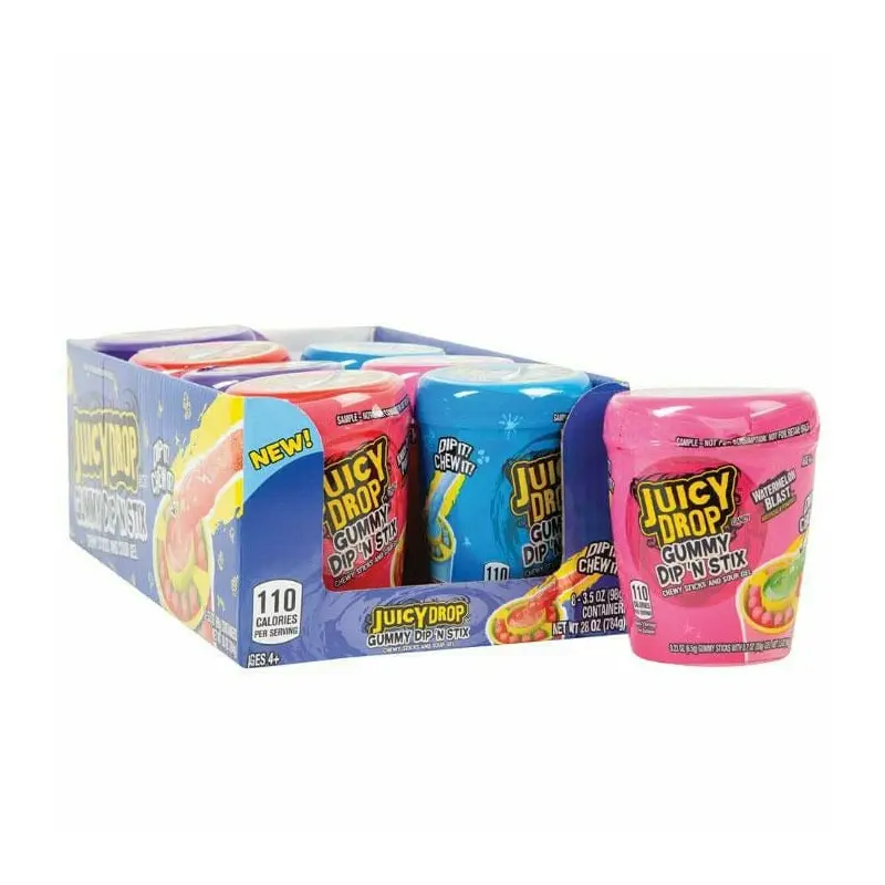 Juicy Drop Gummy Dip N Stix Candy 8 ct.