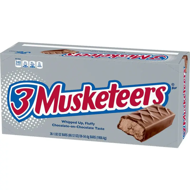3 Musketeers Candy Bar 36 ct.