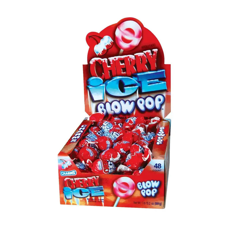 Charms Cherry Ice Blow Pop 48 ct.