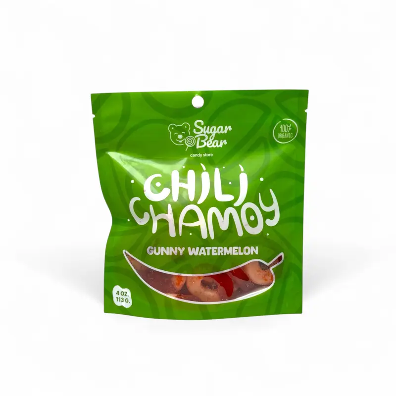 Chili Chamoy Gummy Watermelon Rings 4oz Pack