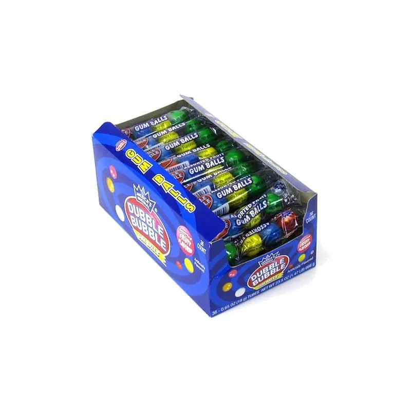 Dubble Bubble Assorted Fruit Flavored Gumballs 36 ct.