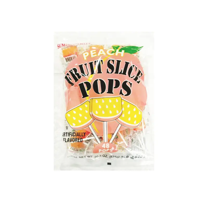Fruit Slice Pops Peach 48 ct.