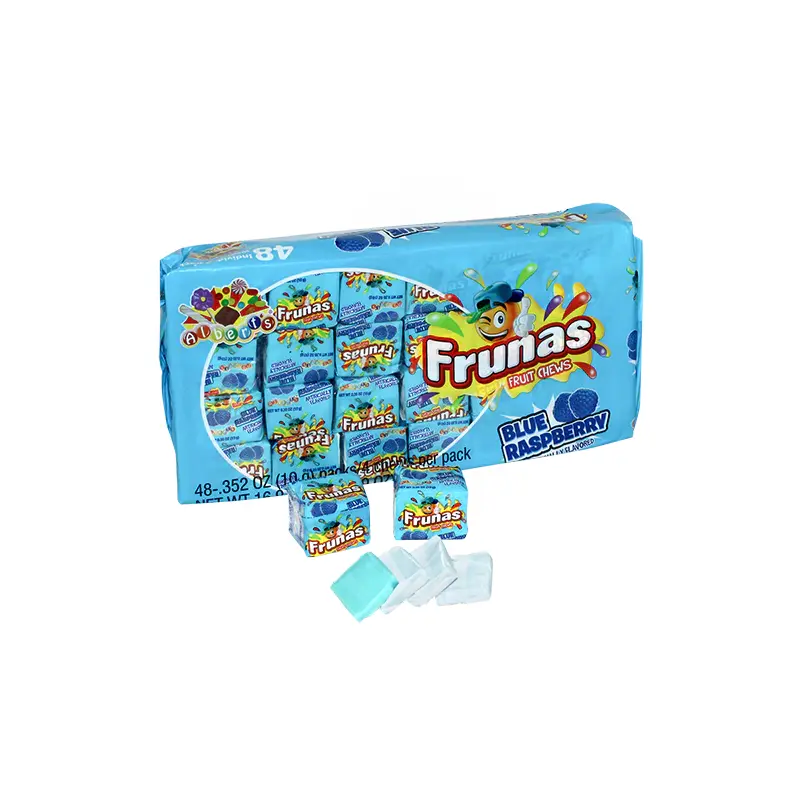 Frunas Fruit Chews Blue Raspberry 48 ct.