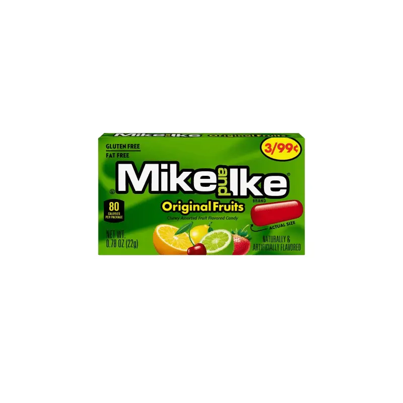Mike and Ike Original Mix 0.78 oz. Box 24 ct.