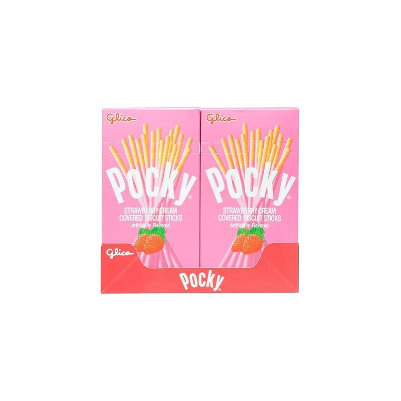 Pocky Strawberry Cookie Sticks 10 ct.