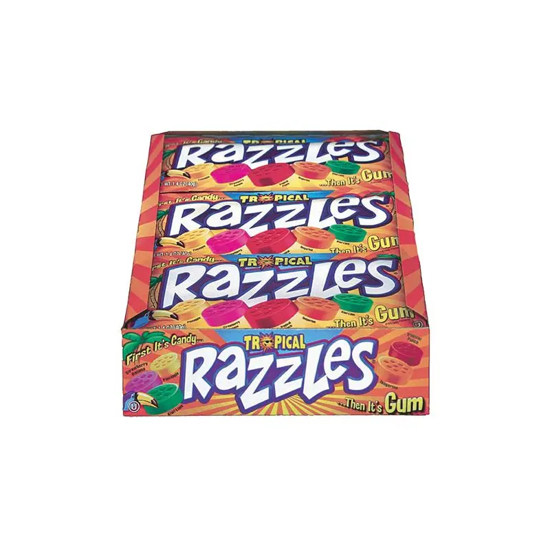 Razzles Tropical Candy 1.4 oz. 24 ct.
