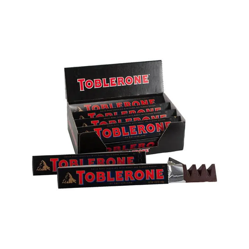 Toblerone Dark Chocolate with Honey & Almond Nougat 20 ct.