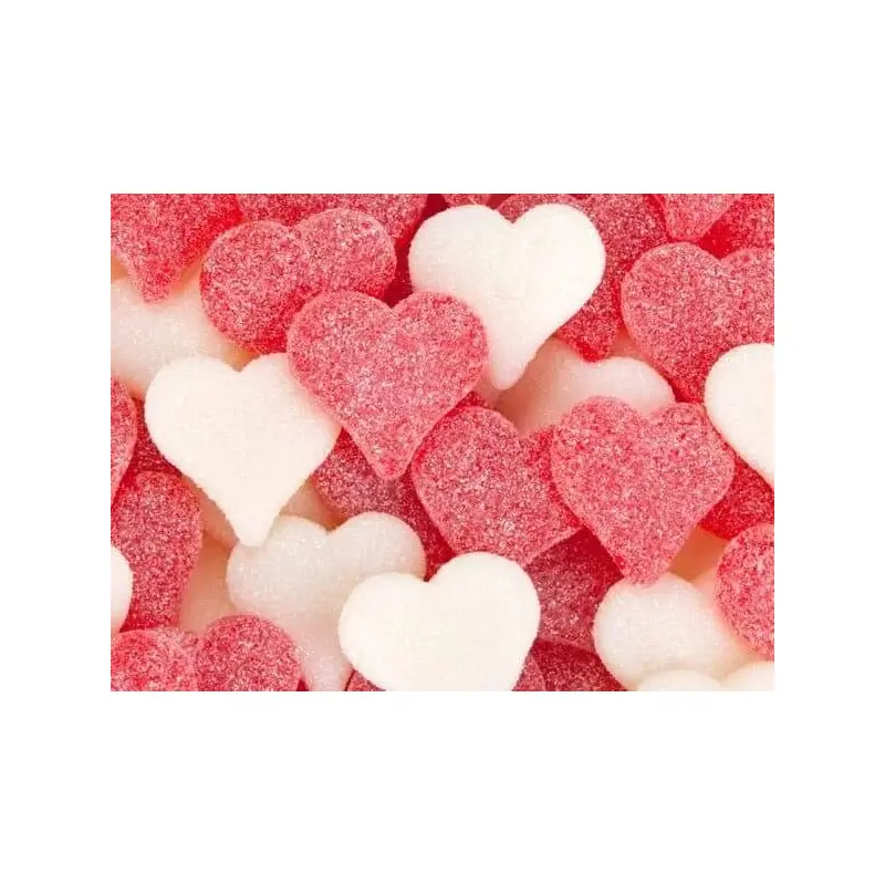 Sour Cherry Gummy Hearts