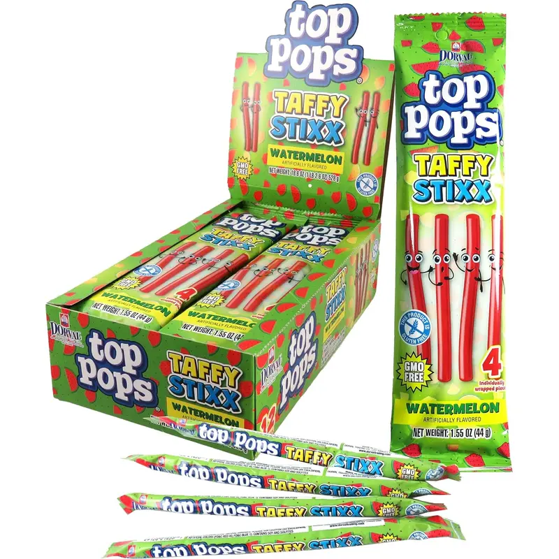 Top Pops Watermelon Taffy Stixx 12 ct.