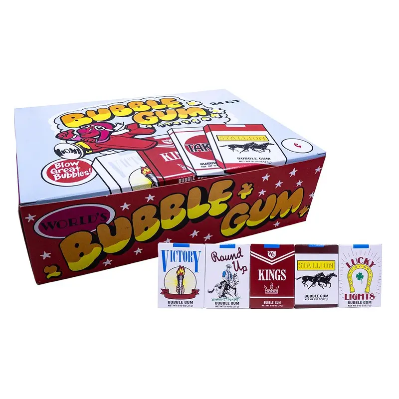 Bubble Gum Cigarettes .9oz Pack or 24 Count Box