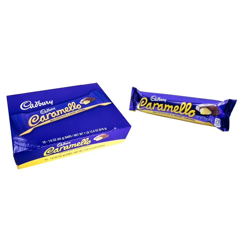 Cadbury Caramello 1.6oz Bar or 18 Count Box