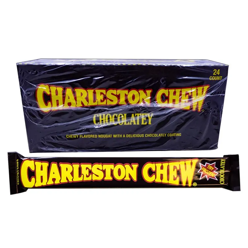 Charleston Chew Chocolate 1.875oz Bar or 24 Count Box