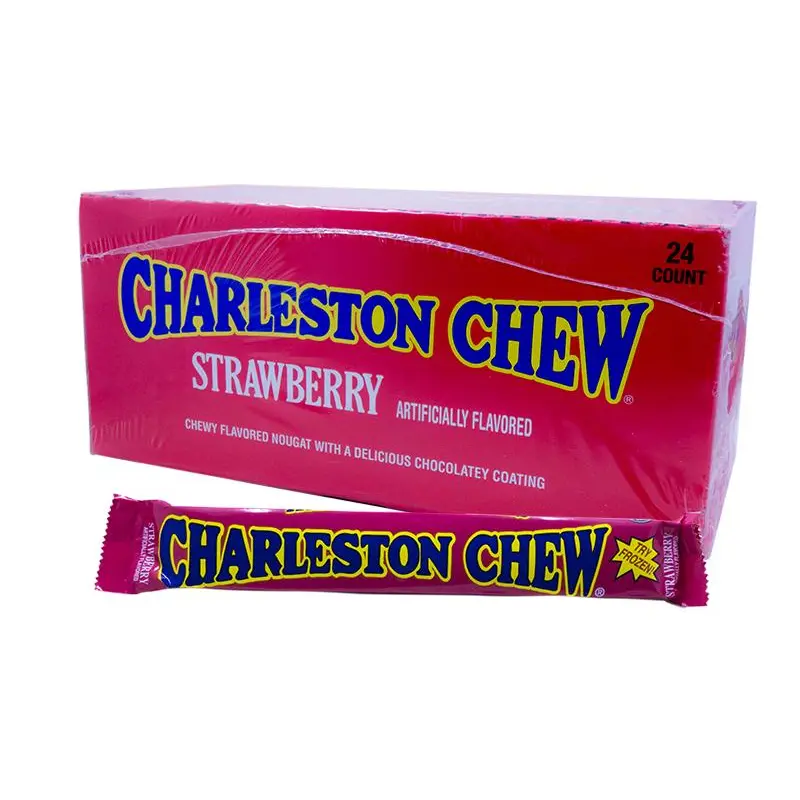 Charleston Chew Strawberry 1.875oz Bar or 24 Count Box