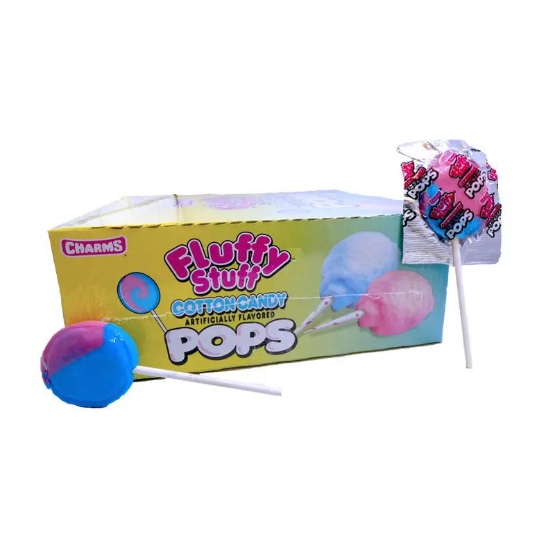Charms Cotton Candy .625oz Pop 48 Count Box
