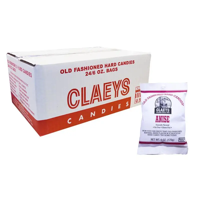 Claeys Candy Anise 6oz Bag or 24 Count Box
