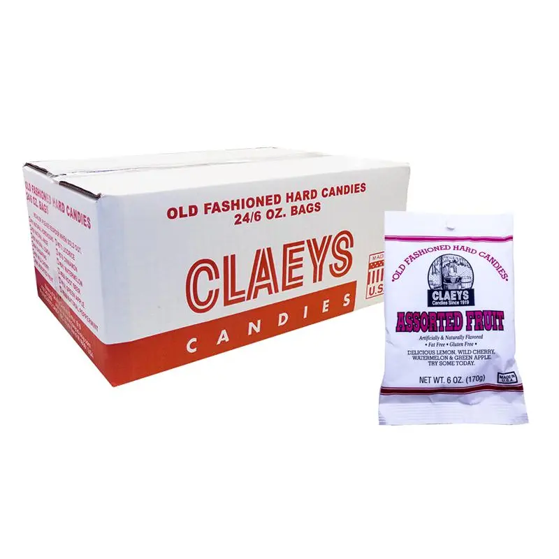 Claeys Candy Assorted Flavors 6oz Bag or 24 Count Box