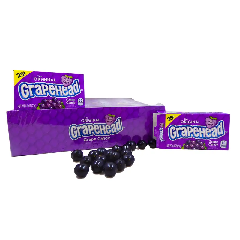 DISCONTINUED ITEM - Grapeheads .8oz Box or 24 Count Pack
