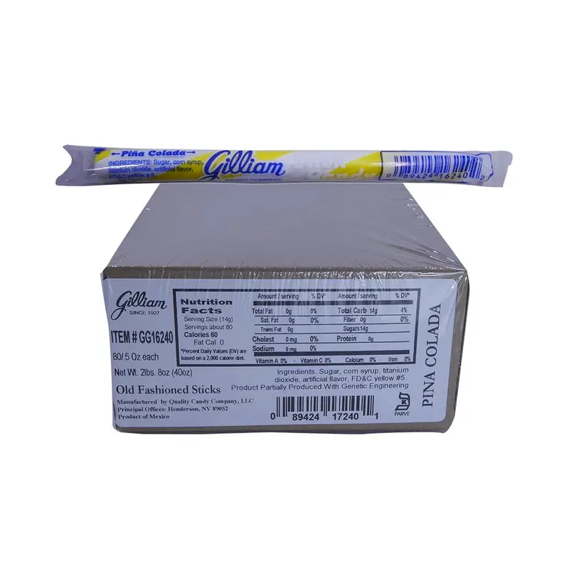 Gilliam .5oz Candy Sticks Pina Colada 80 Count Box