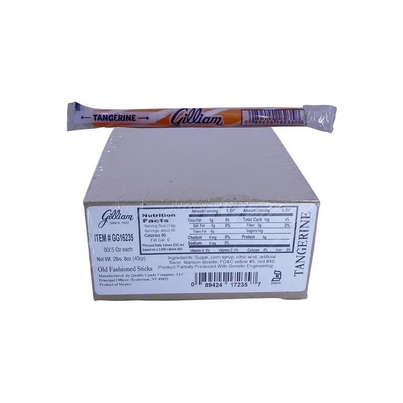 Gilliam .5oz Candy Sticks Tangerine 80 Count Box