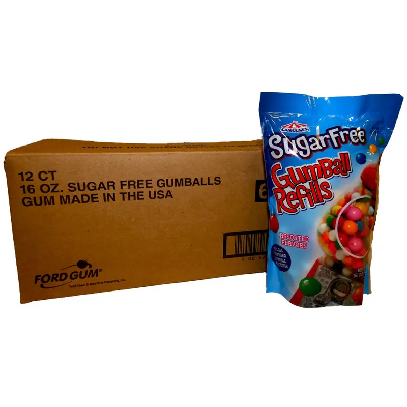DISCONTINUED ITEM - Gumballs Sugar Free 16 oz Bag or 12 Count Box