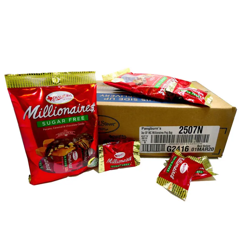 DISCONTINUED ITEM - Pangburns Sugar Free Millionaires 3oz Bag or 12 Count Box
