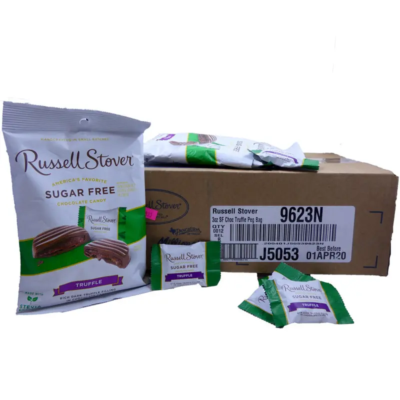 DISCONTINUED ITEM - Russell Stover Sugar Free Chocolate Truffle 3oz Bag or 12 Count Box
