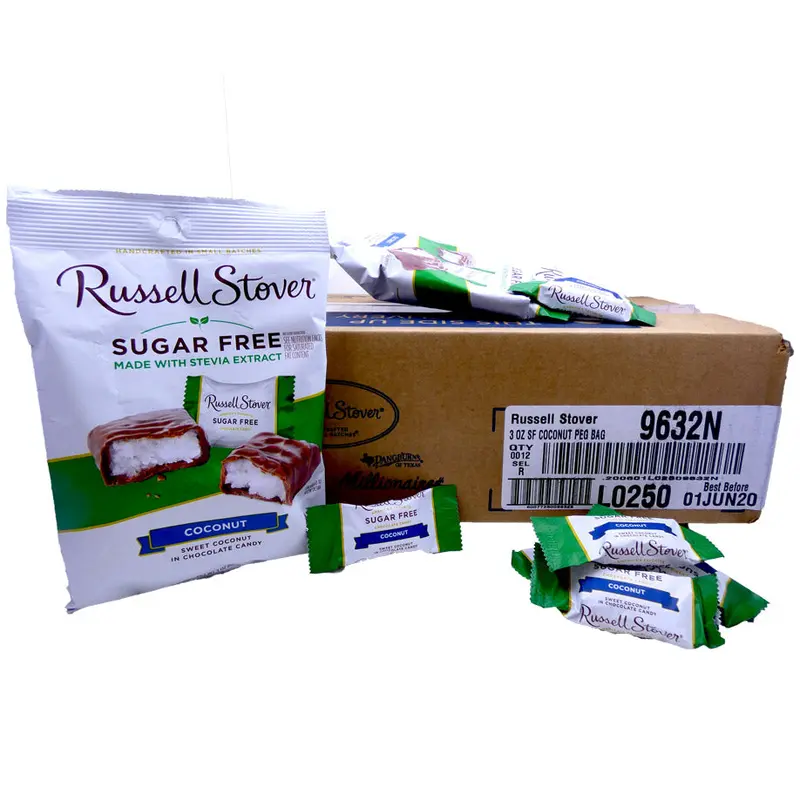 DISCONTINUED ITEM - Russell Stover Sugar Free Coconut 3oz Bag or 12 Count Box