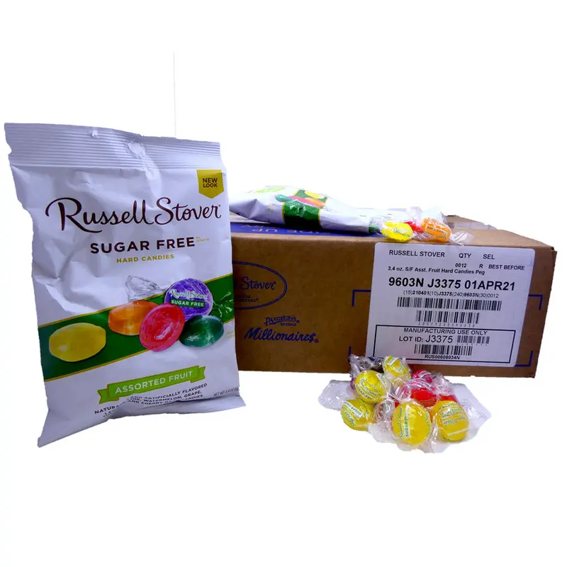 DISCONTINUED ITEM - Russell Stover Sugar Free Hard Candy 3.4oz Bag or 12 Count Box