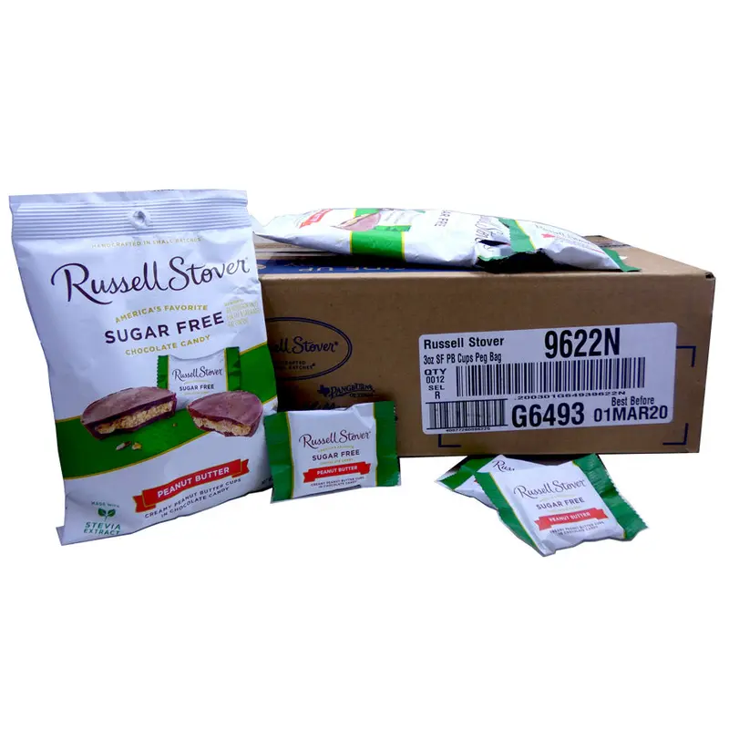 DISCONTINUED ITEM - Russell Stover Sugar Free Peanut Butter 3oz Bag or 12 Count Box