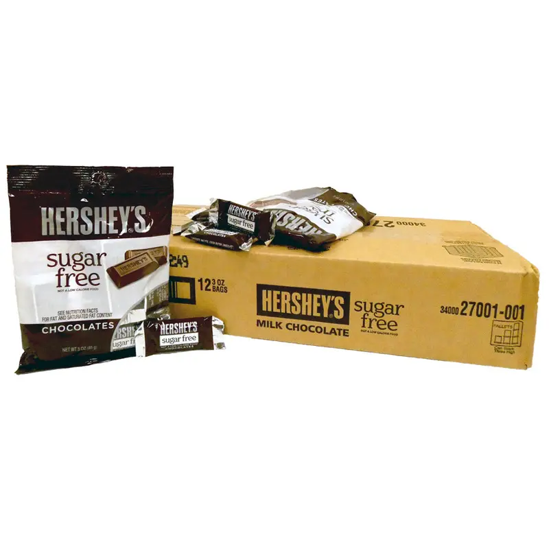 Hershey's Sugar Free Milk Chocolate Miniatures 3oz Bag or 12 Count Box
