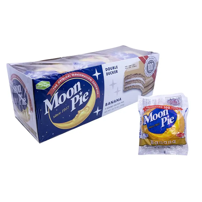 Moon Pie Double Decker Banana 2.75oz or 9 Count Box