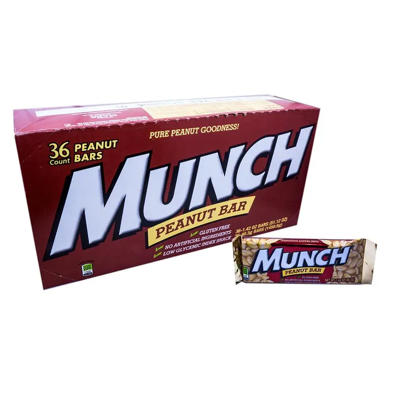Munch Peanut Bar 1.4oz Candy Bar or 36 Count Box