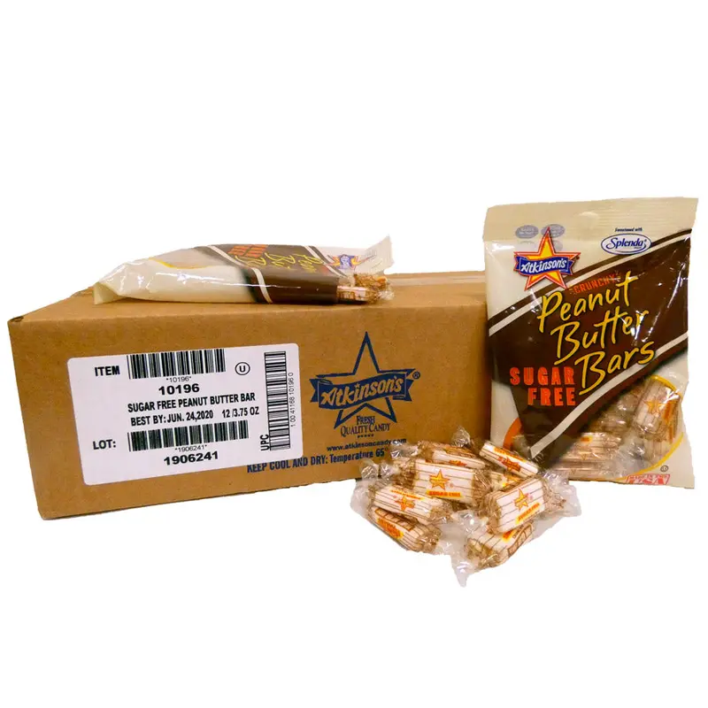 Peanut Butter Bar Sugar Free 3.75 oz Bag or 12 Count Box
