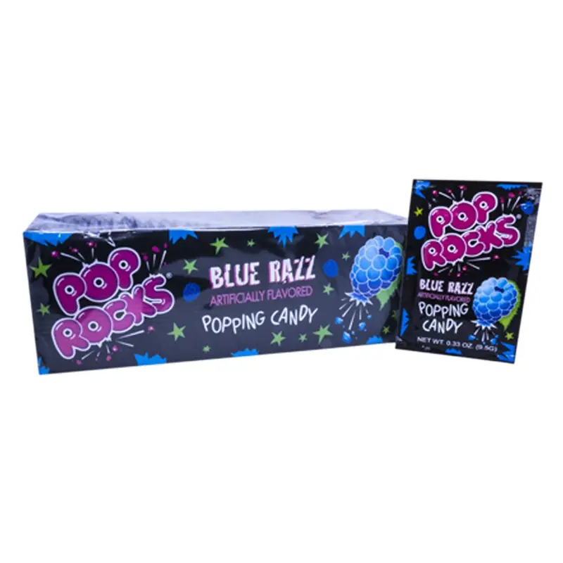 Pop Rocks Blue Razz .33oz Pack or 24 Count Box