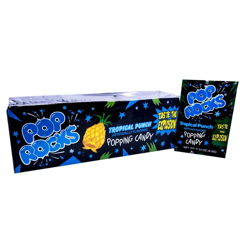 Pop Rocks Tropical Punch .33oz Pack or 24 Count Box