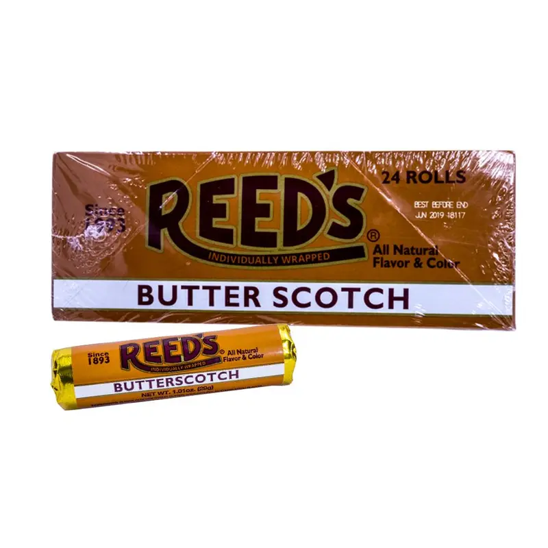 Reeds Butterscotch 1.01oz Roll or 24 Count Box