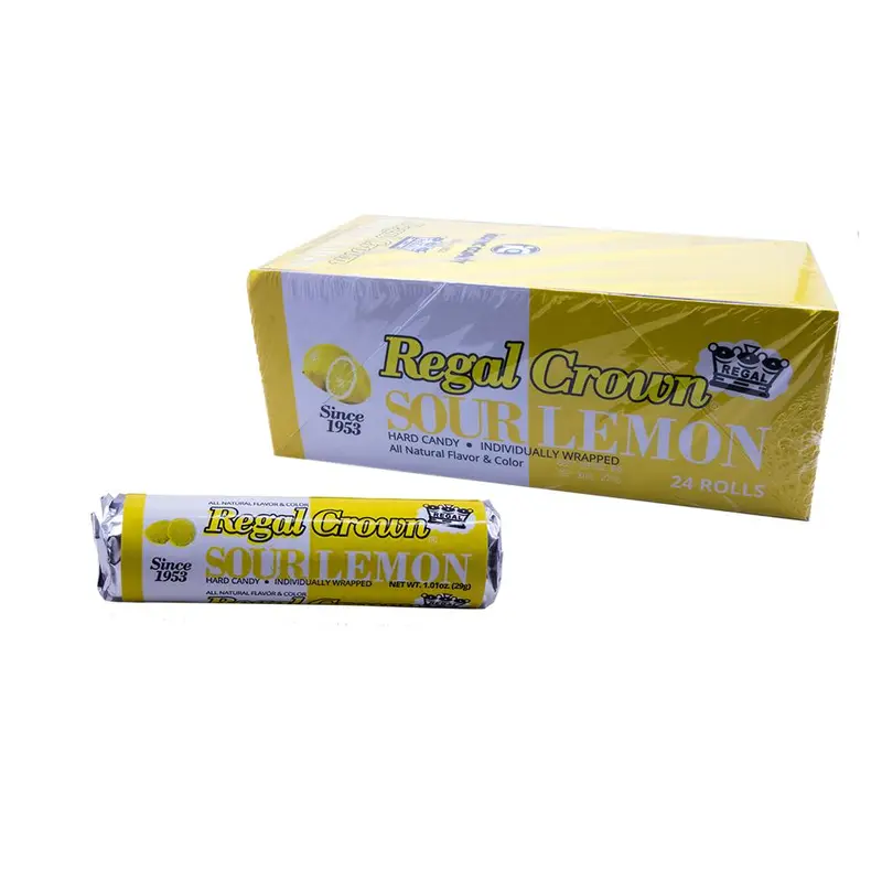 Regal Crown Sour Lemon 1.01oz Roll or 24 Count Box