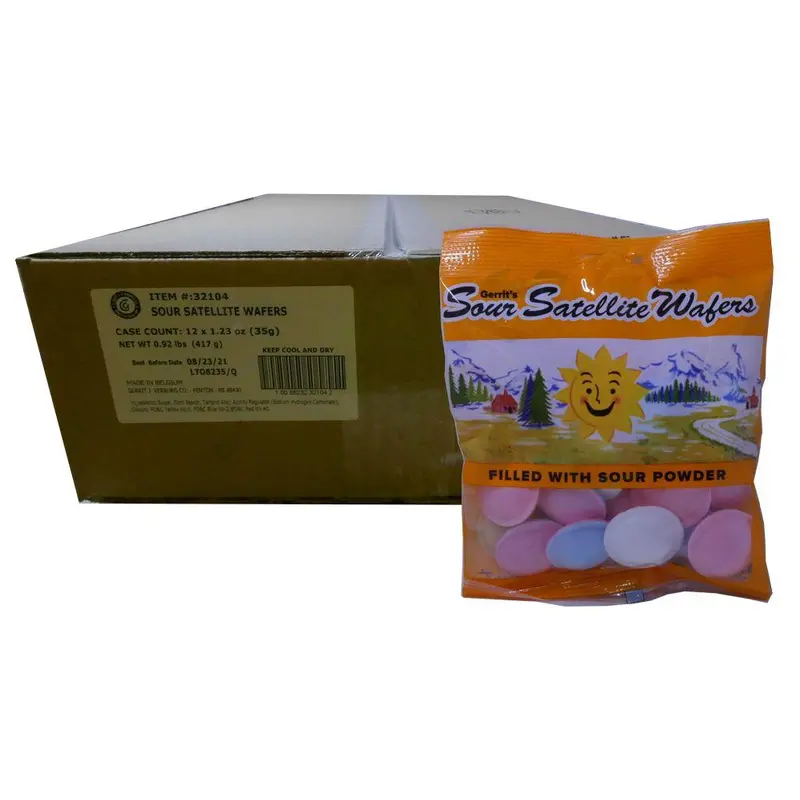 Satellite Wafers Sour 28 Piece Bag 1.23oz or 12 Count Box