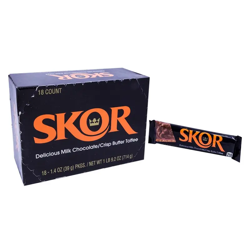 Skor Candy Bar 1.4oz or 18 Count Box