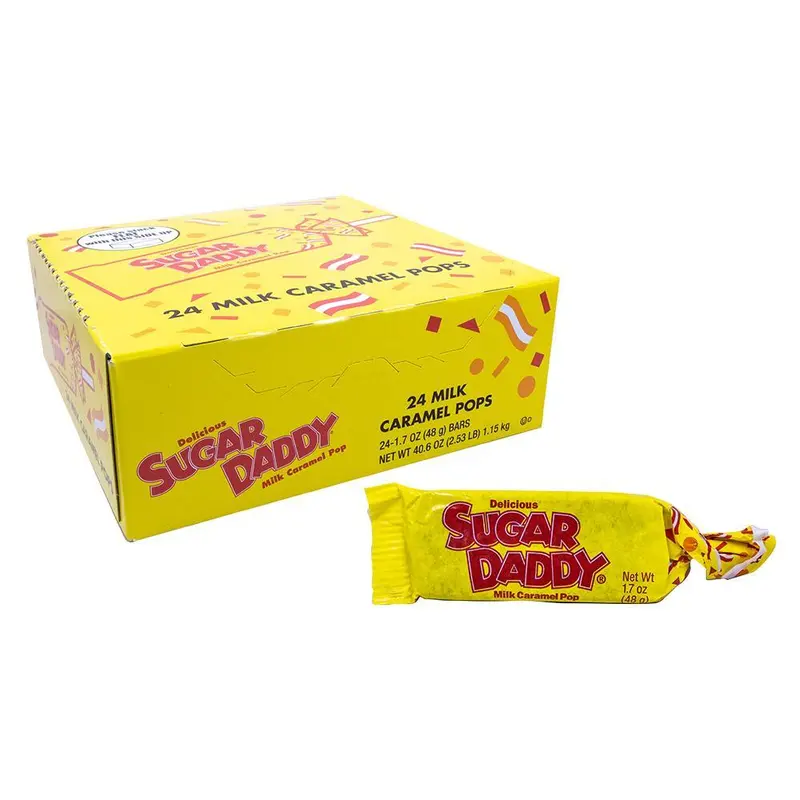 Sugar Daddy 1.7oz Piece or 24 Count Box