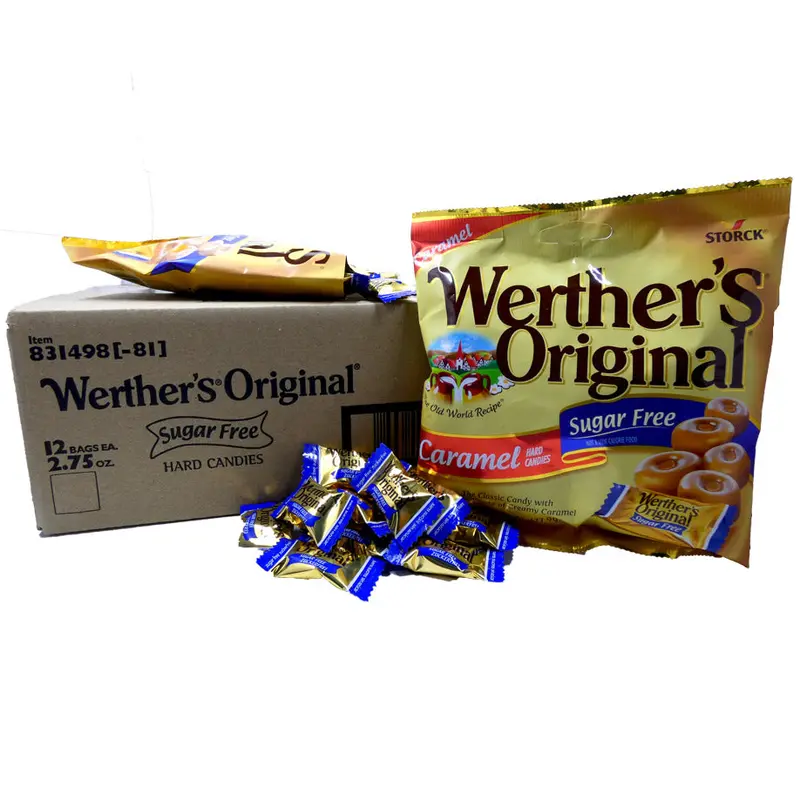 Werther's Original Sugar Free 2.75 oz Bag or 12 Count Box