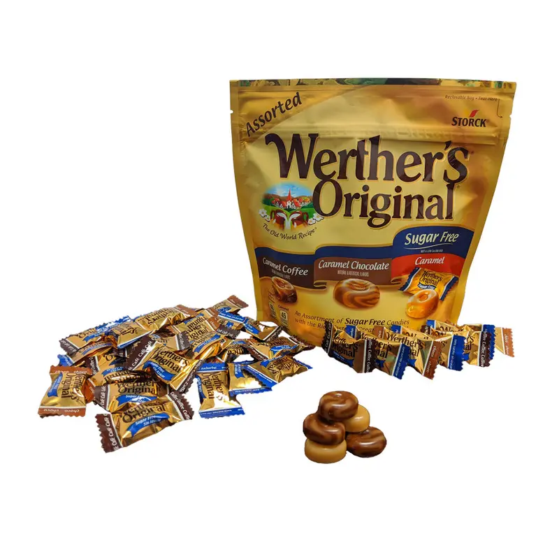 Werther's Original Sugar Free Assorted Candies 7.7 oz Bag or 12 Count Box