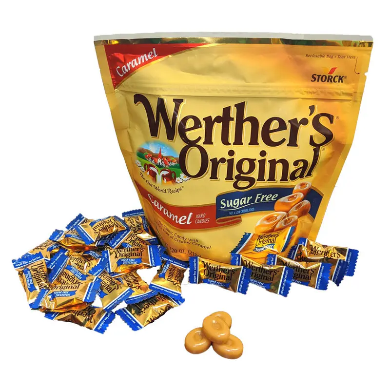 Werther's Original Sugar Free Hard Candies 7.7 oz Bag or 12 Count Box