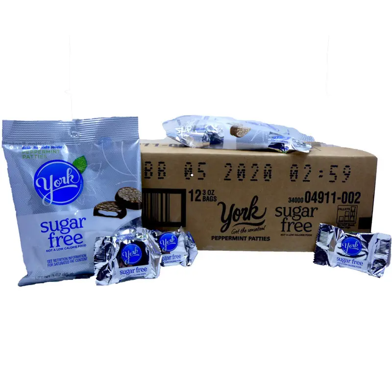 York Sugar Free Peppermint Patties 3oz Bag or 12 Count Box