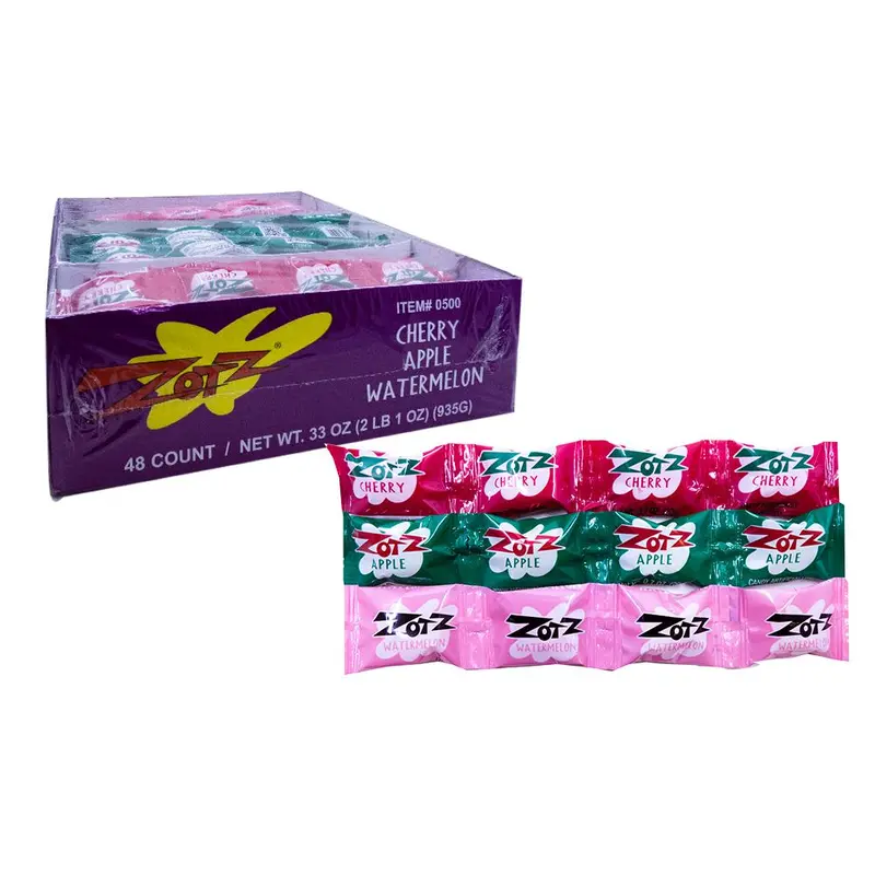 Zotz Strings Cherry, Watermelon, Apple .7oz String or 48 Count Box